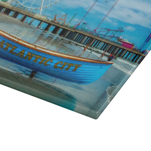 Schilderachtig Atlantic City Boardwalk Snijplank (Hoek)