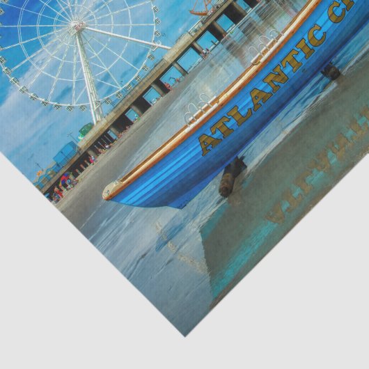 Schilderachtig Atlantic City Boardwalk-weefselpapi Tissuepapier (Detail)