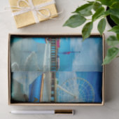 Schilderachtig Atlantic City Boardwalk-weefselpapi Tissuepapier (Geschenk)