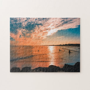 Schilderachtig Beach Art Ocean Afbeeldingen Fotogr Legpuzzel