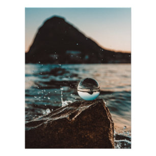 Schilderachtig Beach Art Ocean Afbeeldingen Fotogr Perfect Poster