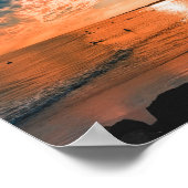Schilderachtig Beach Art Ocean Afbeeldingen Fotogr Poster (Hoek)