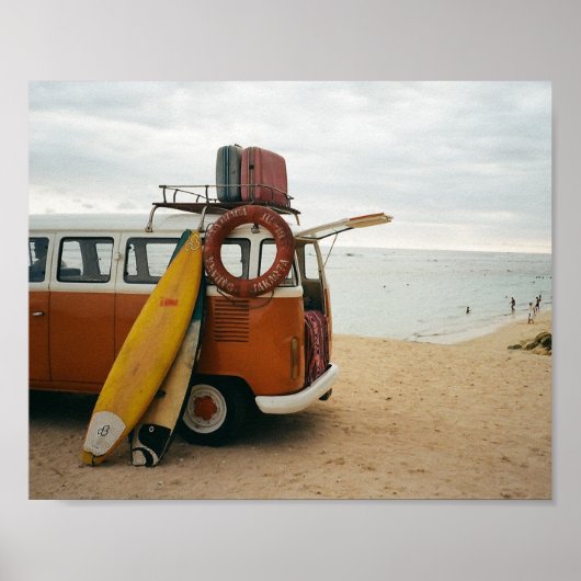 Schilderachtig Beach Art Summer Vacation Beach Im Poster (Voorkant)