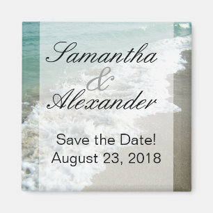 Schilderachtig Beach Destination Wedding Save the  Magneet