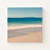 Schilderachtig Beach Photo Weduwmonogram Guest Notitieboek (Achterkant)