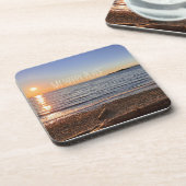 Schilderachtig Beach Sunset Foto Bier Onderzetter (Linkerzijde)