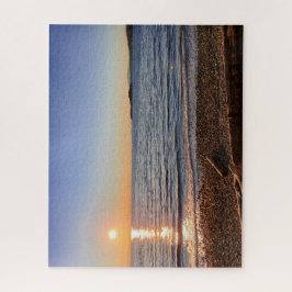 Schilderachtig Beach Sunset Foto Jigzaag Puzzle Legpuzzel