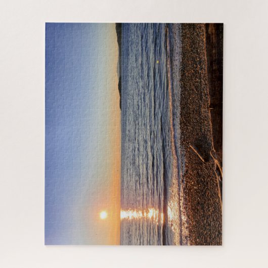 Schilderachtig Beach Sunset Foto Jigzaag Puzzle Legpuzzel (Verticaal)