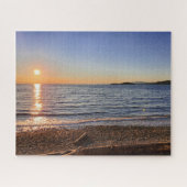 Schilderachtig Beach Sunset Foto Jigzaag Puzzle Legpuzzel (Horizontaal)