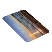 Schilderachtig Beach Sunset Foto Magneet (Rechterzijde)