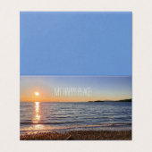 Schilderachtig Beach Sunset-fotokaart Kaart (Buitenkant ongevouwen)