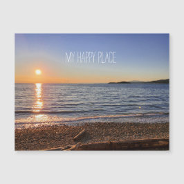 Schilderachtig Beach Sunset Photo Magnet