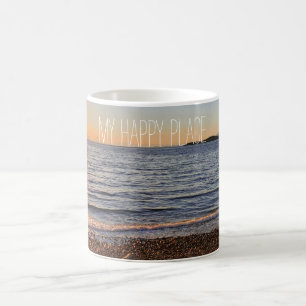 Schilderachtig Beach Sunset Photo Magnet Koffiemok
