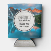 Schilderachtig berg- en lakfoto van Birthday Blikjeskoeler (Voorkant)