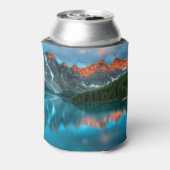 Schilderachtig berg- en lakfoto van Birthday Blikjeskoeler (Blikje Achterkant)