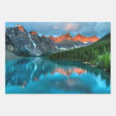 Schilderachtig berg- en meer-landschapsfoto inpakpapier vel (Voorkant 3)