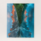 Schilderachtig berg- en meer-landschapsfoto legpuzzel (Verticaal)