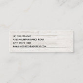 Schilderachtig berg- en meer-landschapsfoto mini visitekaartje (Achterkant)