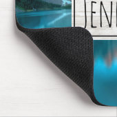 Schilderachtig berg- en meer-landschapsfoto muismat (Hoek)