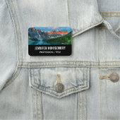 Schilderachtig berg- en meer-landschapsfoto naamplaatje (In situ)