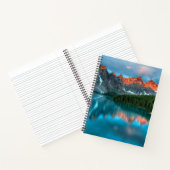 Schilderachtig berg- en meer-landschapsfoto notitieboek (Binnen)