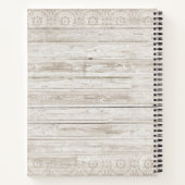 Schilderachtig berg- en meer-landschapsfoto notitieboek (Achterkant)