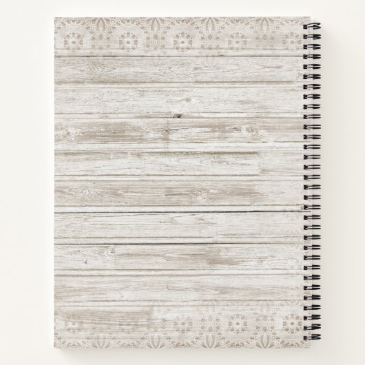 Schilderachtig berg- en meer-landschapsfoto notitieboek (Achterkant)