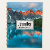 Schilderachtig berg- en meer-landschapsfoto planner (Voorkant)