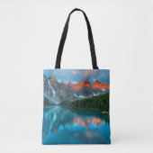 Schilderachtig berg- en meer-landschapsfoto tote bag (Voorkant)