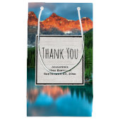 Schilderachtig berg & Lake foto Dank u Klein Cadeauzakje (Voorkant)