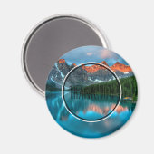 Schilderachtig berg & Lake foto Dank u Magneet (Voorkant / Achterkant)