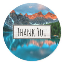 Schilderachtig berg & Lake foto Dank u