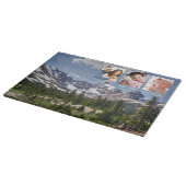 Schilderachtig Bergen Bos, DIY Naam, 3 Foto's Snijplank (Hoek)