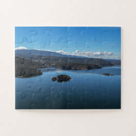 Schilderachtig bergen Lake Afbeelding Travel Memor Legpuzzel