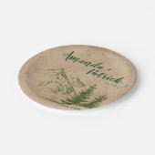 Schilderachtig Bergketen Bruiloft Papier Bord (Gekanteld)