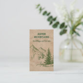 Schilderachtig Bergketen Visitekaartjes (Staand voorkant)