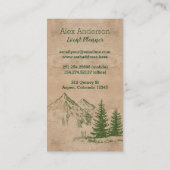 Schilderachtig Bergketen Visitekaartjes (Achterkant)