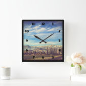 Schilderachtig berglandschap in de Andes Vierkante Klok (Huis)