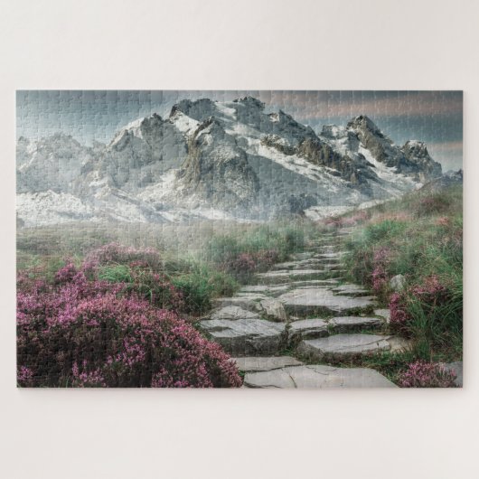 Schilderachtig berglandschap Jigzaag Puzzle Legpuzzel (Horizontaal)