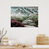 Schilderachtig berglandschap poster (Keuken)