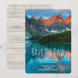 Schilderachtig Berglandschapsfoto Weduwschap Save The Date