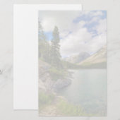 Schilderachtig bergmeer briefpapier (Voorkant / Achterkant)