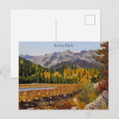 Schilderachtig bergmeer in Estes Park Briefkaart (Voorkant / Achterkant)