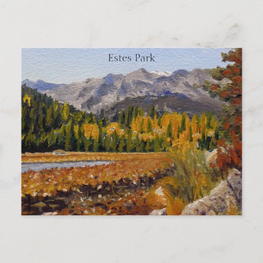 Schilderachtig bergmeer in Estes Park Briefkaart (Voorkant)