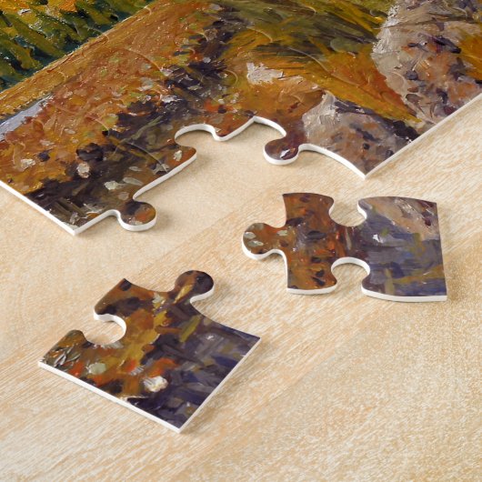 Schilderachtig bergmeer in Estes Park Legpuzzel (Zijkant)