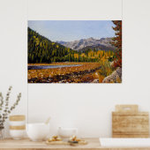 Schilderachtig bergmeer in Estes Park Poster (Keuken)