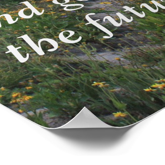 Schilderachtig bergpad Inspirerend Poster (Hoek)