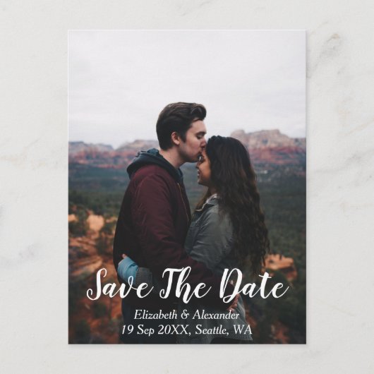 Schilderachtig bergplaats sparen de Datum Briefkaart (Voorkant)