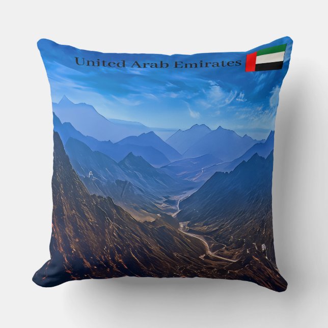 Schilderachtig bergvallei kussen (Voorkant)