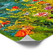 Schilderachtig bergvallei met beekje poster (Hoek)